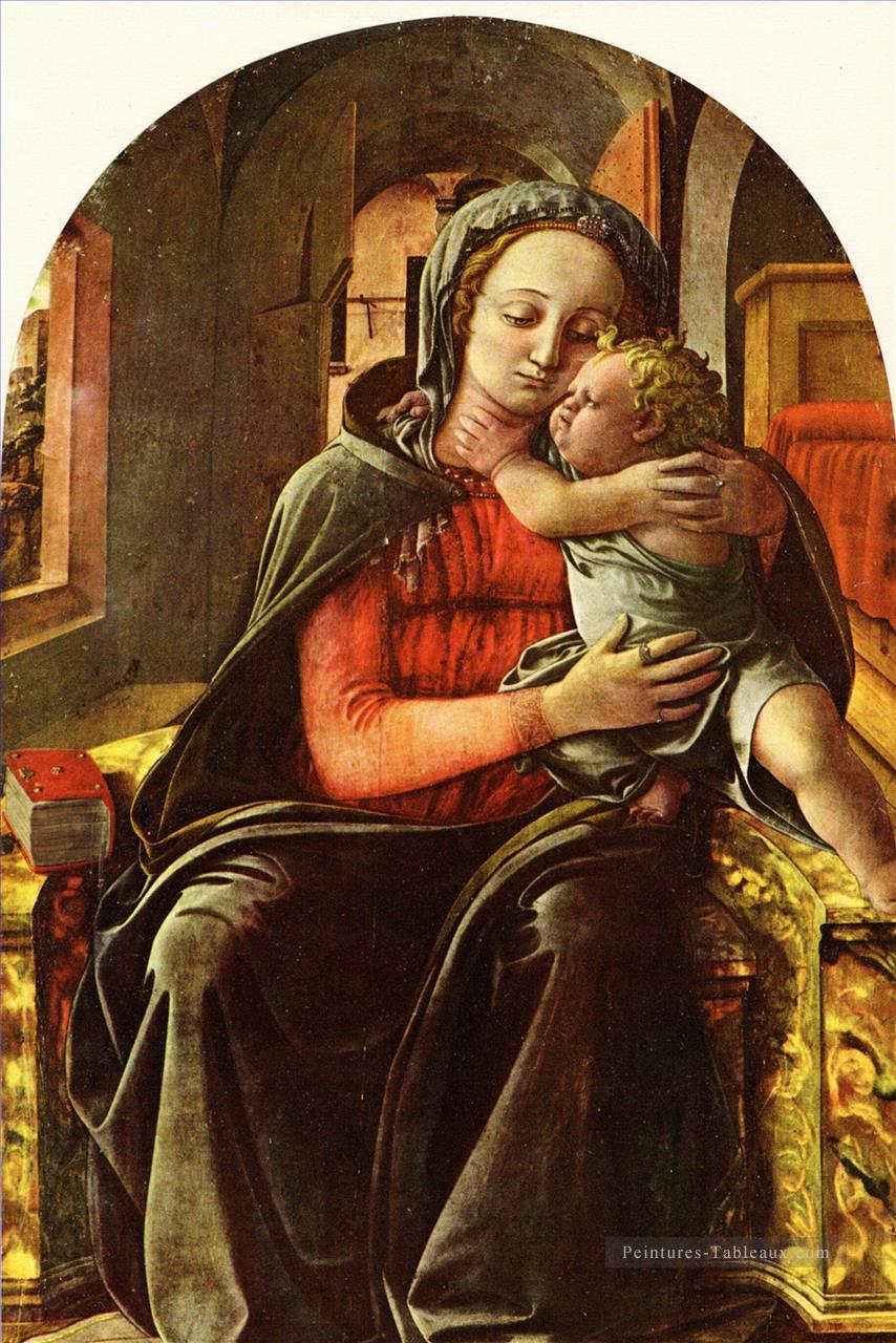 Lippi Filippino Madonna et Child2 Renaissance Filippo Lippi Peintures à l'huile